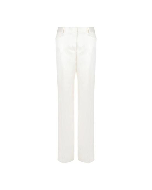 Tom Ford White Straight Trousers