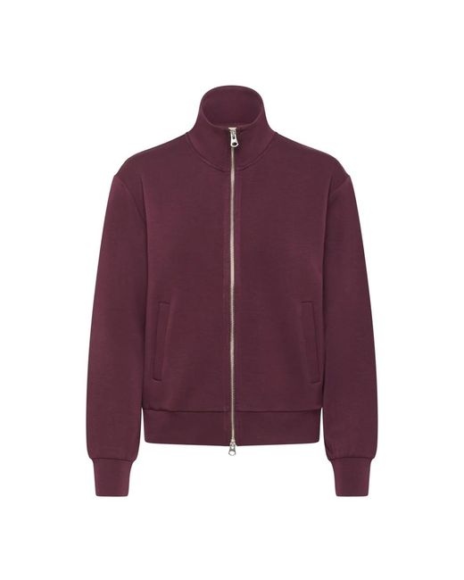 Part Two Hoodies & Sweatvesten ,Paars ,Zip-Throughs in het Purple