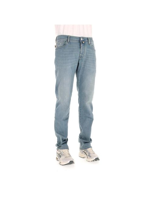 Jacob Cohen Blue Straight Fit Jeans for men
