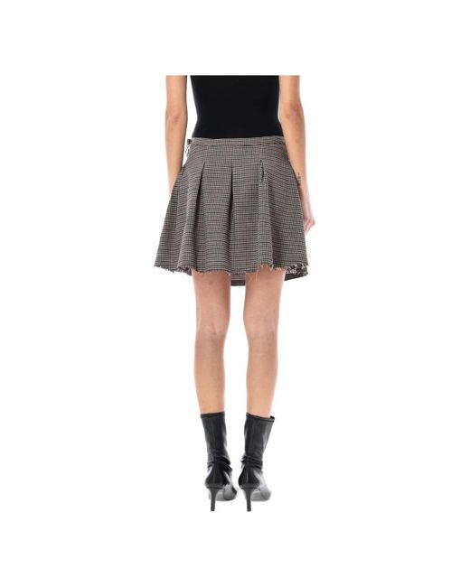 Our Legacy Gray Short Skirts