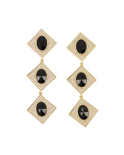 Self-Portrait Earrings in het Metallic