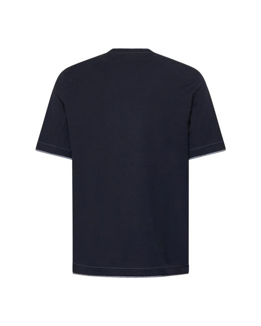 Brunello Cucinelli Blue T-Shirts for men