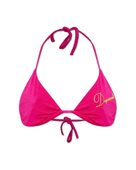 DSquared² Badmode ,Roze ,Triangle Bikini Top in het Pink