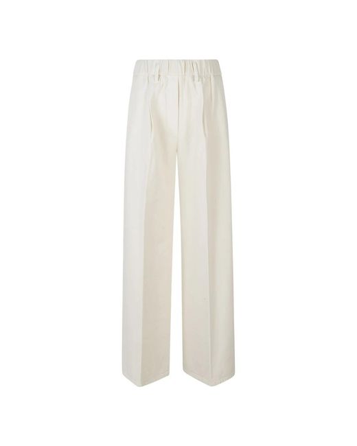 Forte_forte White Wide Trousers