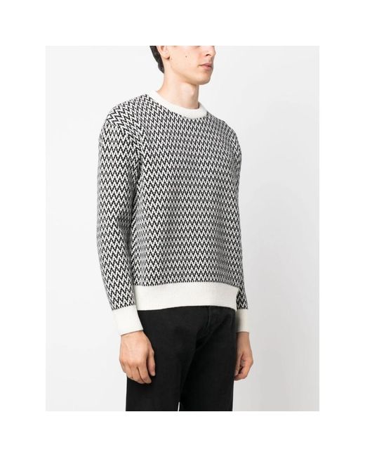 Knitwear > round-neck knitwear Lanvin pour homme en coloris Gray