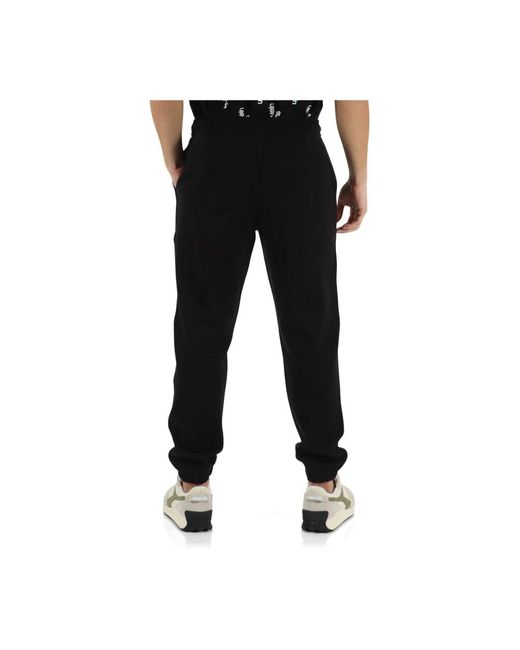 Calvin Klein Baumwoll-sweatpants mit logo in Black für Herren