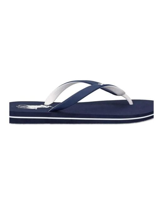 Polo Ralph Lauren Blue Flip Flops for men