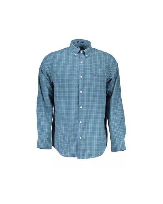 Gant Blauw Katoenen Overhemd Voor Mannen in het Blue voor heren