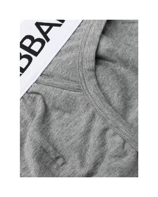 Dolce & Gabbana Gray Bottoms for men
