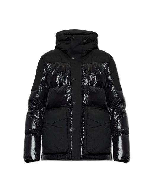 Moose Knuckles Jassen ,Zwart ,Nylon Briar 3Q Puffer in het Black voor heren