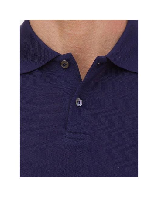 Corneliani Tops ,Blauw ,Katoen Klassiek Polo Shirt Voor Mannen in het Blue voor heren