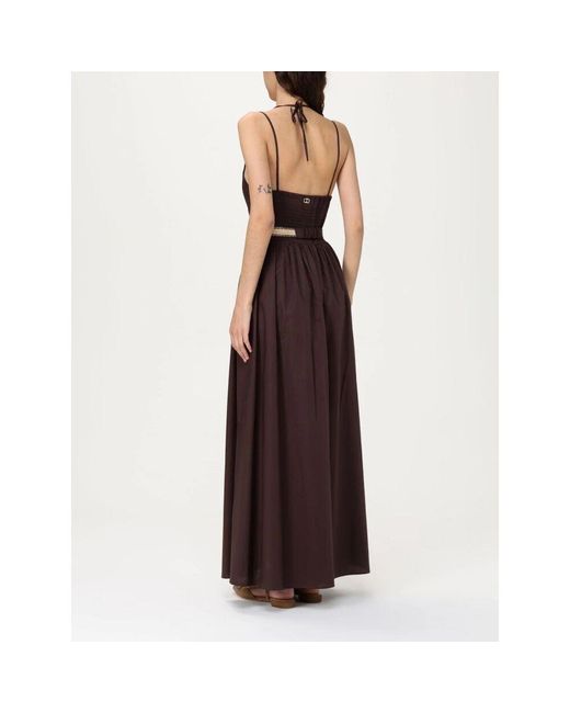 Maxi Dresses Twinset de color Brown