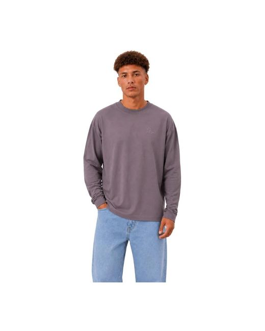 Off The Pitch Purple Long Sleeve T-Shirts for men