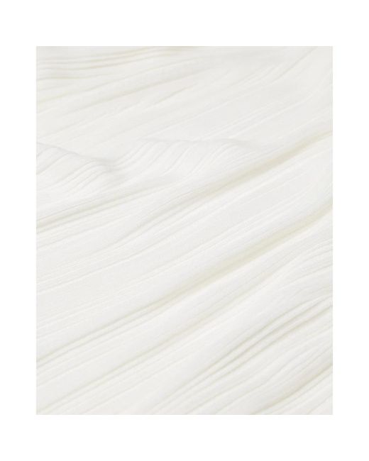 IVY & OAK White Unregelmäßiger strick v-ausschnitt top