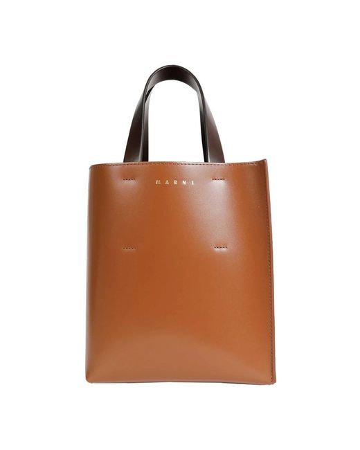 Marni Brown Shopping Bags