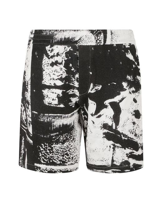 McQueen Black Casual Shorts for men
