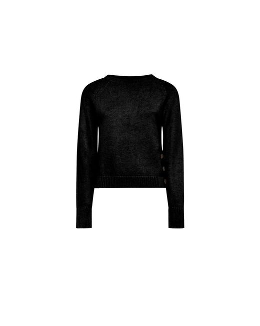 Silvian Heach Shirt Met Drie Zijknopen in het Black