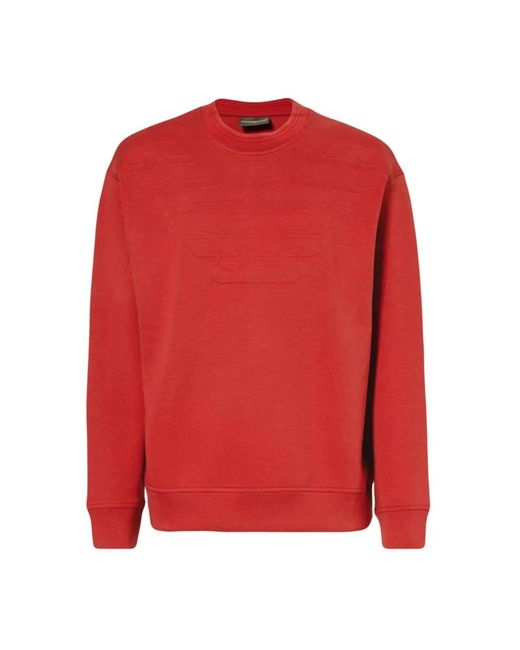 Emporio Armani Red Sweatshirts for men