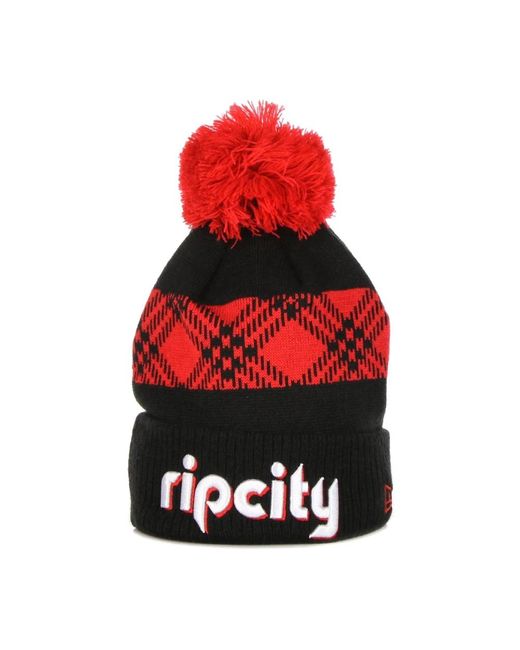 KTZ Accessoires ,Veelkleurig ,Nba City Pom Pom Beanie Hat in het Red voor heren