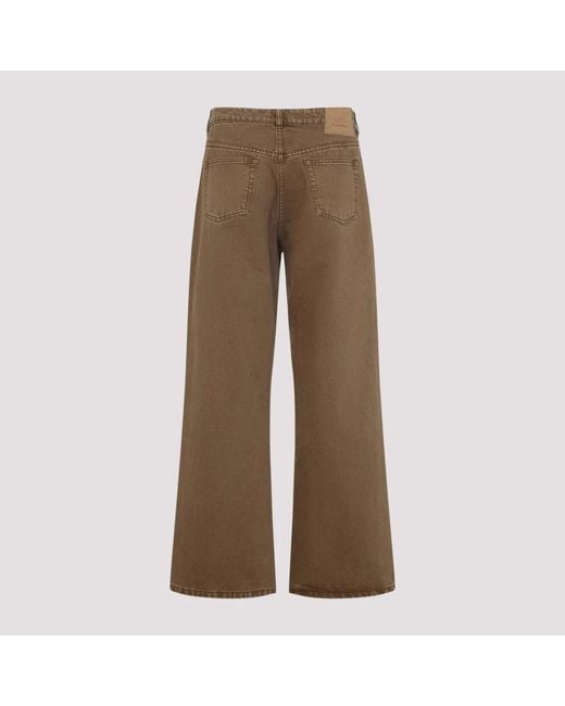 AMI Brown Wide Jeans for men