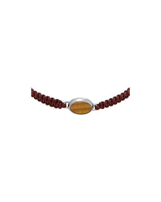 Bracelets Fossil de hombre de color Brown