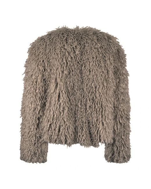 Tagliatore Brown Faux Fur & Shearling Jackets