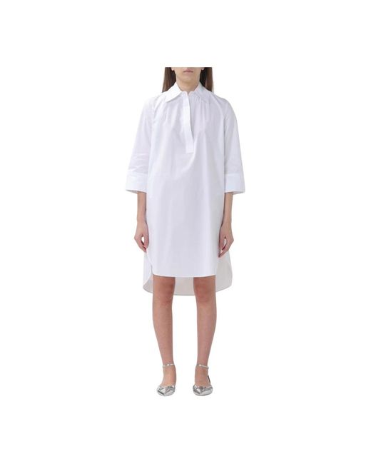 Dondup White Shirt dresses
