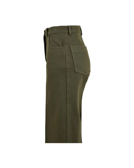 Aspesi Green Wide Trousers