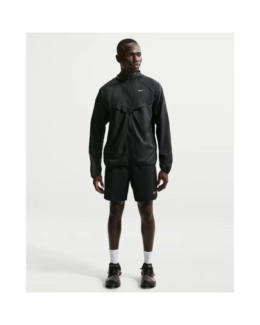 Nike Stride Repel Uv Running Jacket in het Black voor heren
