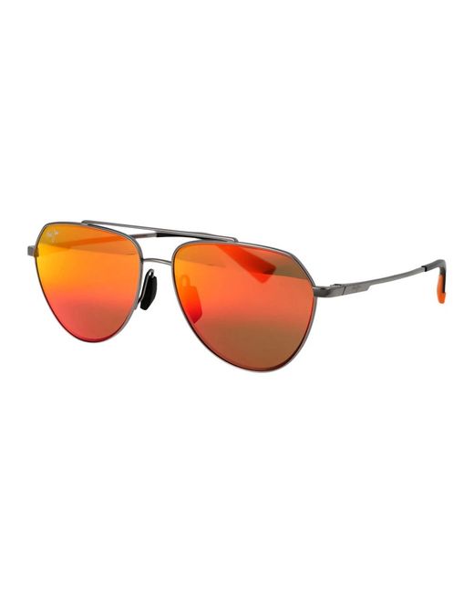 Maui Jim Waiwai stylische sonnenbrille für sonnige tage in Red für Herren