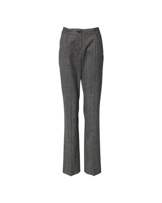 Dolce & Gabbana Gray Slim-Fit Trousers