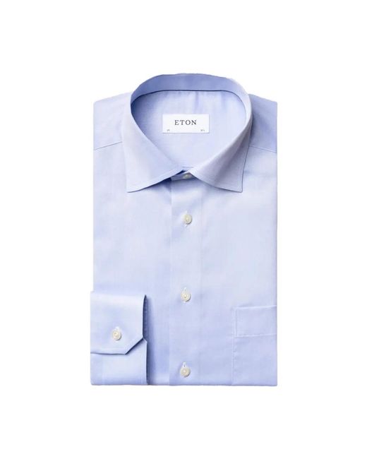 Eton of Sweden Blue Formal Shirts for men