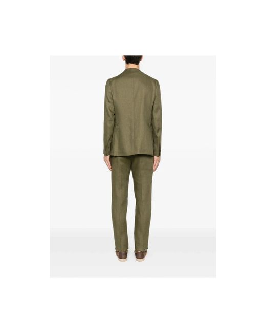 Tagliatore Green Single Breasted Suits for men