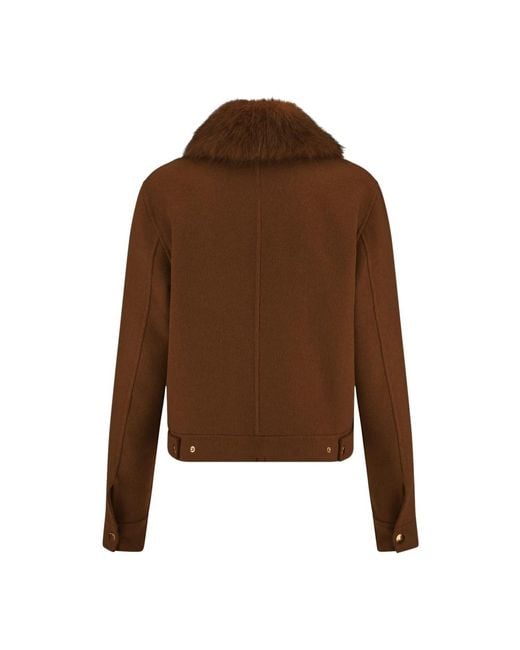 Riani Brown Faux Fur & Shearling Jackets