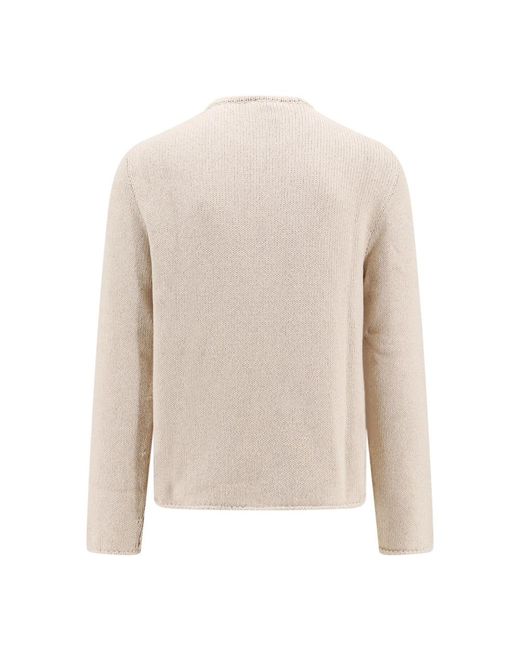 Courreges White Round-Neck Knitwear for men