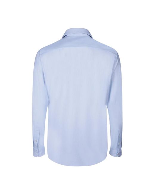 Dell'Oglio Blue Formal Shirts for men