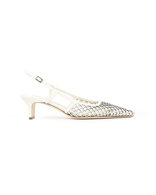 PROSPERINE® Metallic Perforierte Nappa Slingback Absätze