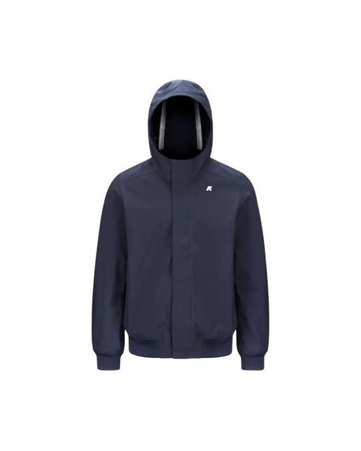 K-Way Blue Rain Jackets for men