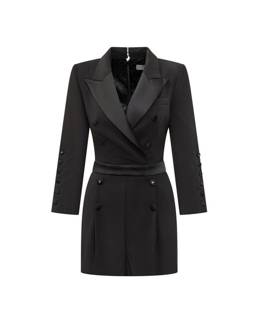 Elisabetta Franchi Black Playsuits