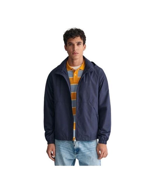 Gant Jassen ,Blauw ,Polyester Windshielder Lichtgewicht Waterdichte Jas in het Blue voor heren