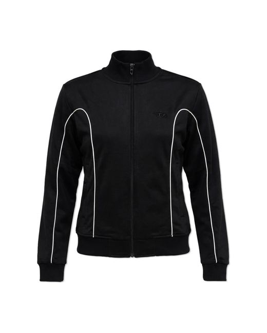 DIESEL Hoodies & Sweatvesten ,Zwart ,Katoen F-Locking-Od Sweatshirt in het Black