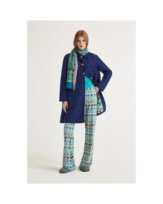 Single-Breasted Coats Maliparmi en coloris Blue