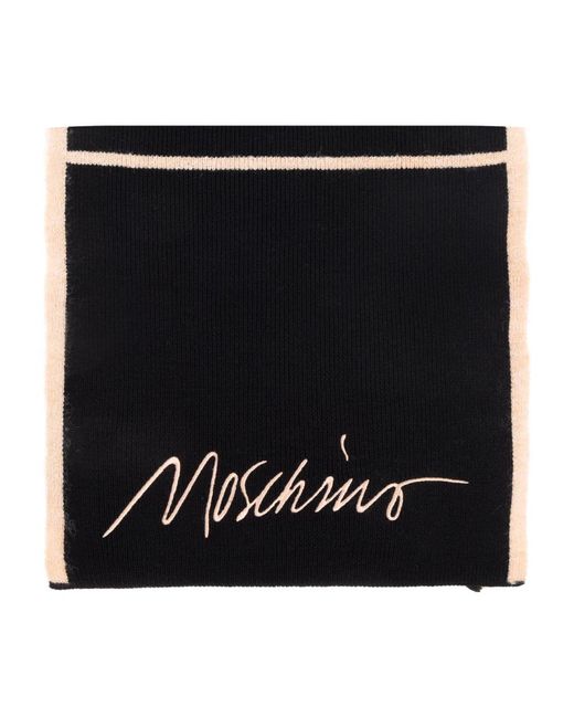 Moschino Black Winter Scarves