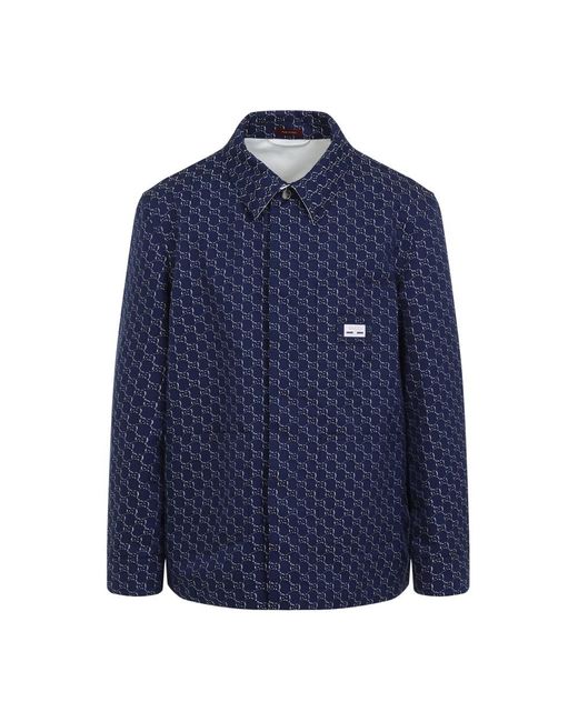 Gucci Katoenen Overshirt in het Blue voor heren