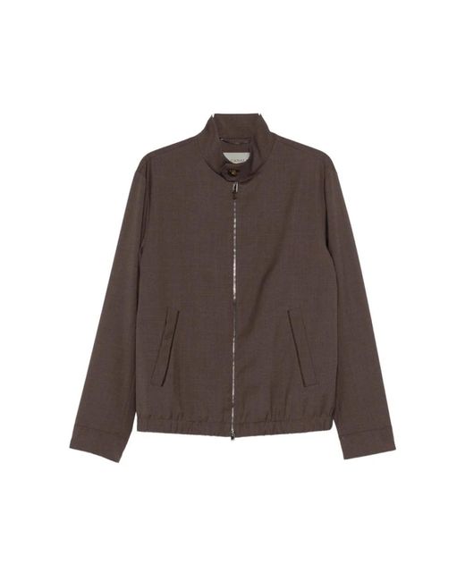 Canali Brown Bomber Jackets for men