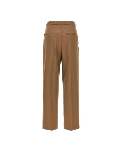Dries Van Noten Brown Wide Trousers