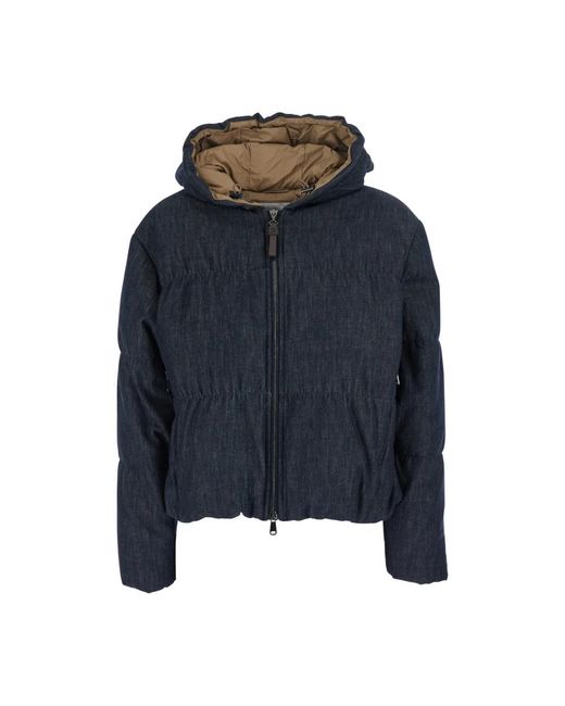Brunello Cucinelli Blue Winter Jackets