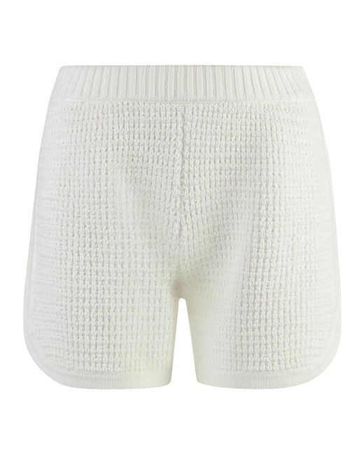 St. John White Short Shorts