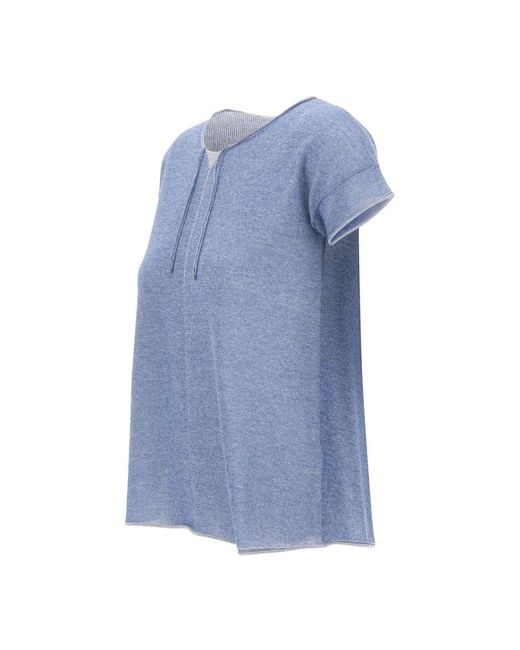 Blouses Kangra en coloris Blue