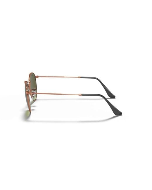 Ray-Ban Green Retro Round Metal Sunglasses for men